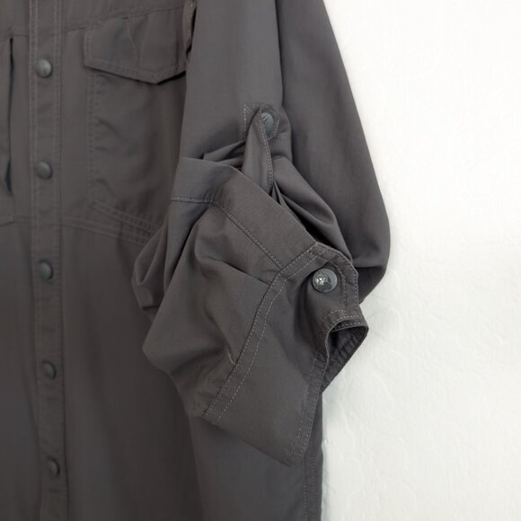 ALASKAN HARDGEAR Shirt Men's XL Tall Gray Standard Fit Button Pocket Long Sleeve - Picture 8 of 14